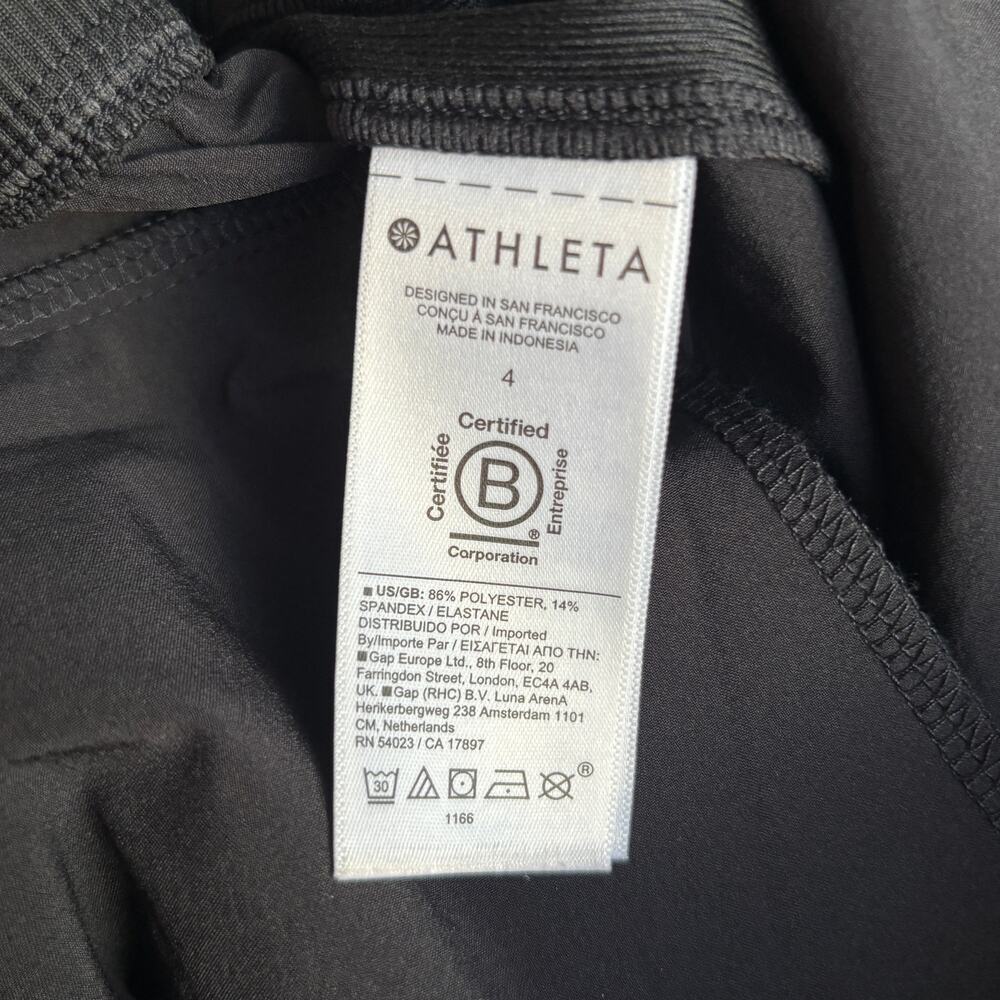 Athleta Brooklyn Ankle Pant Black Pockets Size 4​ - Picture 6 of 6